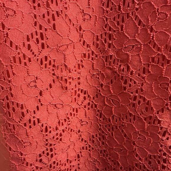 Chaps Women's Pink Sheath Floral Lace Sleeveless Back Zip Dress Size 8‎ - Picture 7 of 11